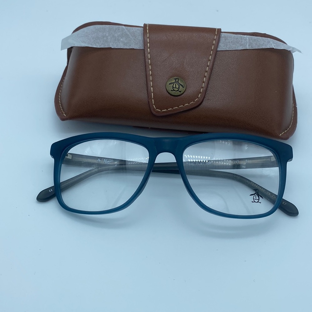Penguin "The Flat Top" Blue Ophthalmic Frame